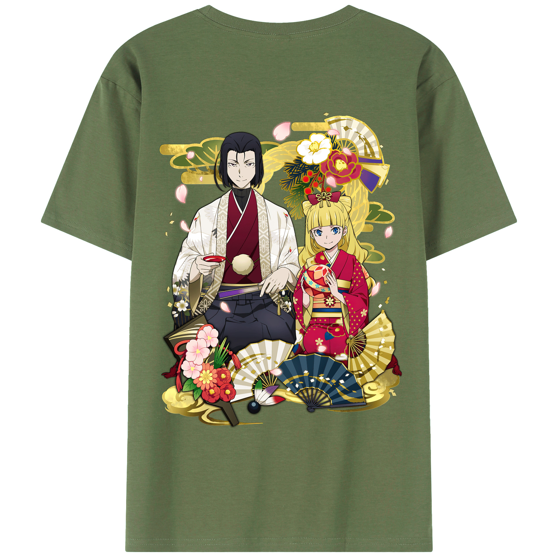（画像用） 文豪ストレイドッグス Bungo Stray Dogs 綿100％ メンズ半袖Tシャツ（バックプリント） 通気性